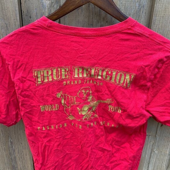 True Religion BIG LOGO T Shirt Small - Picture 1 of 3